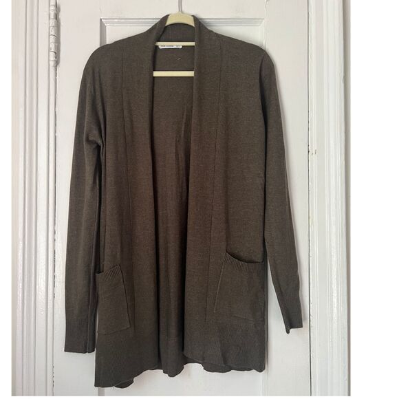 Pink Clover Sweater Women's Size XS Open Front Cardigan  Teal Green Penton - Picture 7 of 10